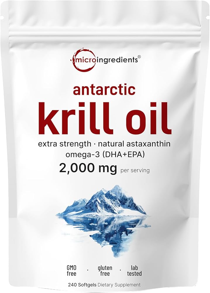 Micro Ingredients Antarctic Krill Oil (240 Softgels) product image used for DailyStack product-card identification
