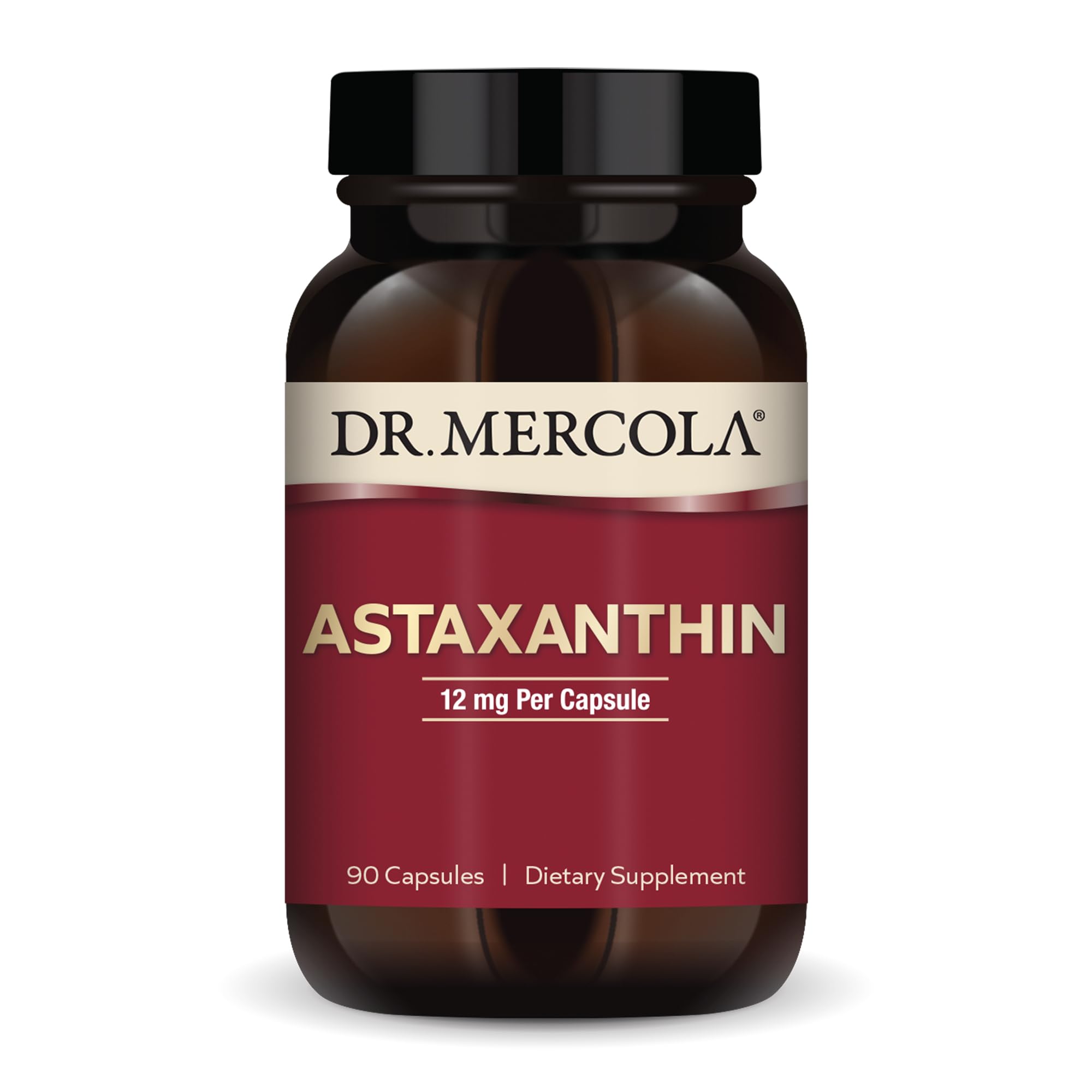 Dr. Mercola Organic Astaxanthin – 12mg, 90 Caps (90 Servings) product image used for DailyStack product-card identification