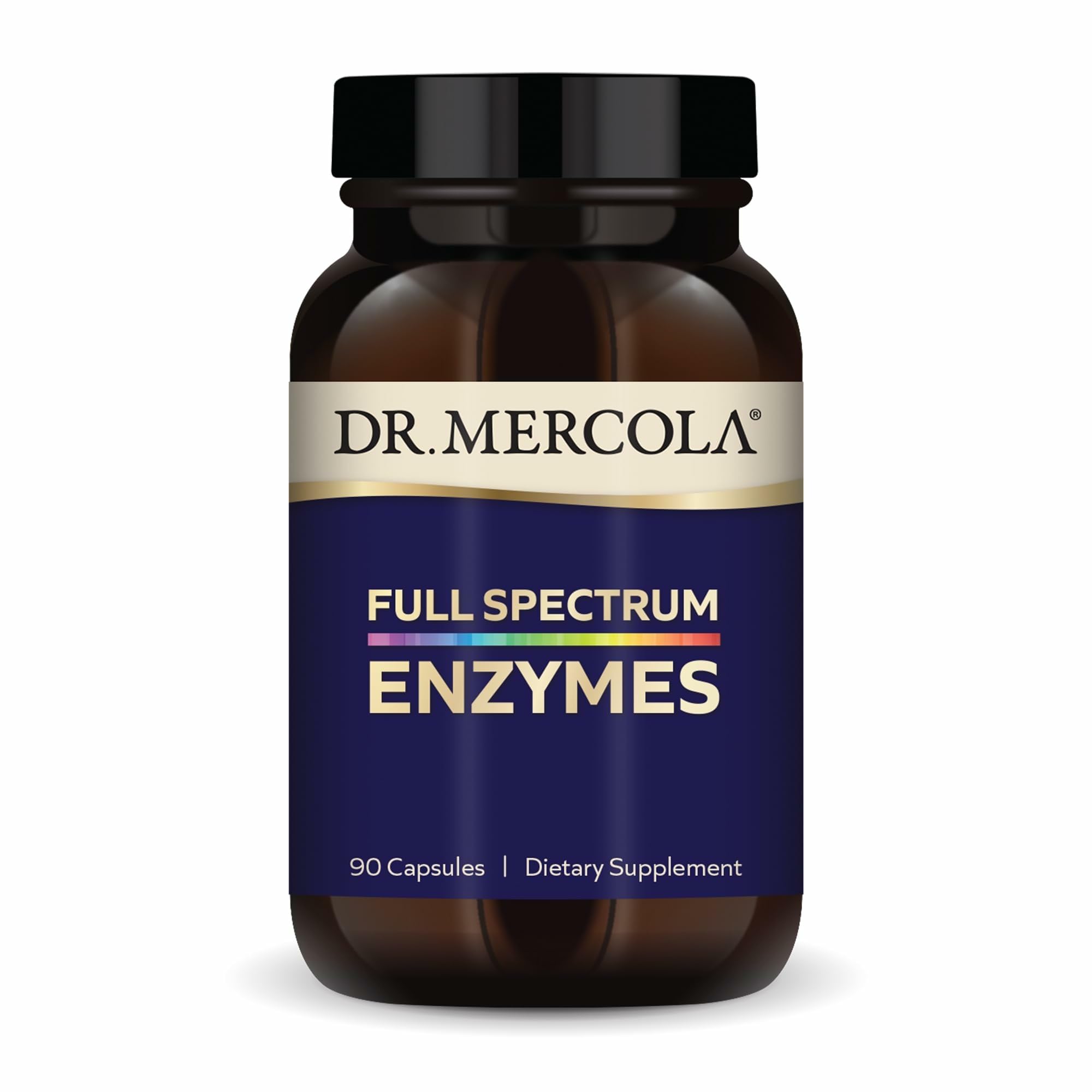 Dr. Mercola Full Spectrum Enzymes – 22 Enzymes, 90 Caps, Non-GMO product image used for DailyStack product-card identification