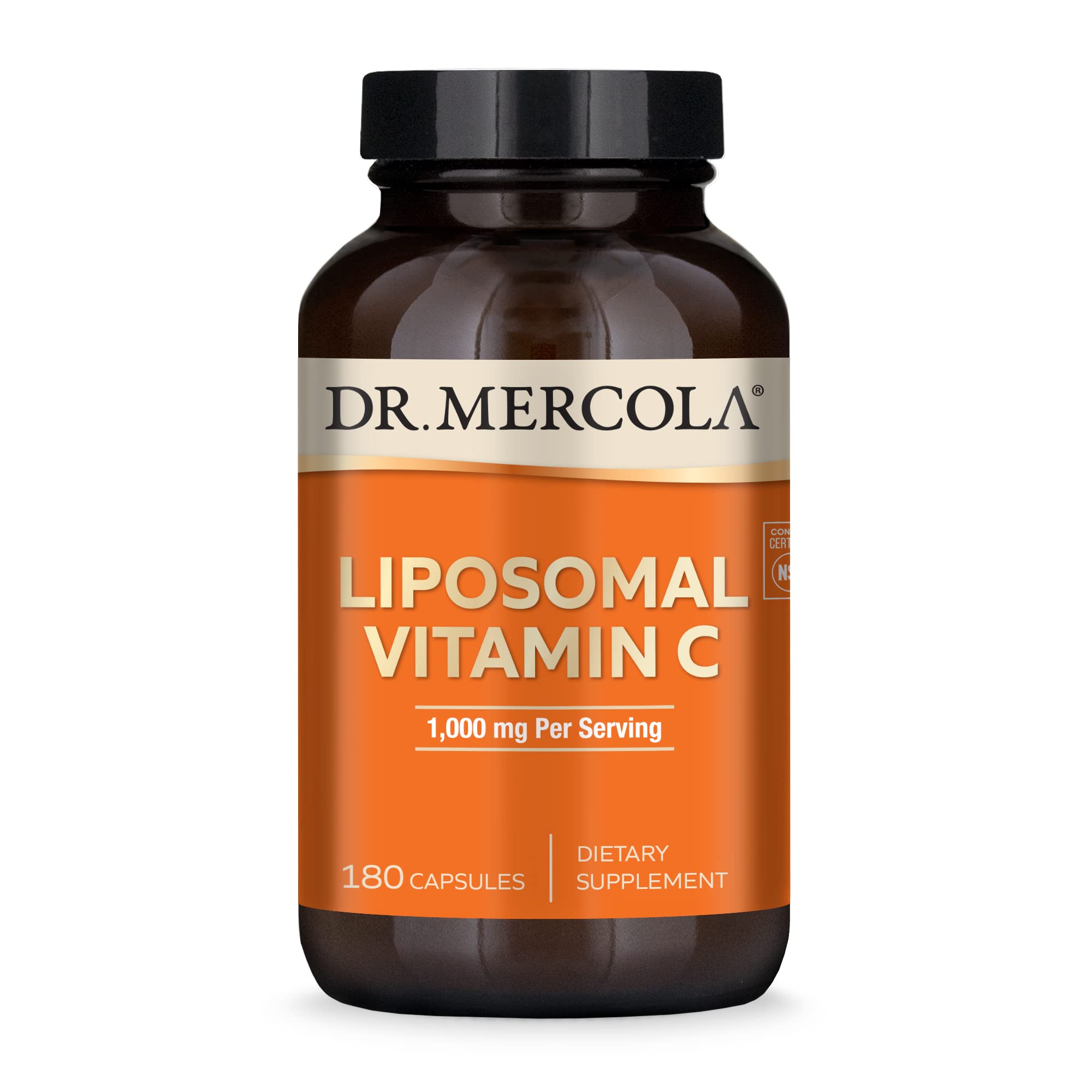 Dr. Mercola Liposomal Vitamin C – 180 Caps, 1,000mg product image used for DailyStack product-card identification